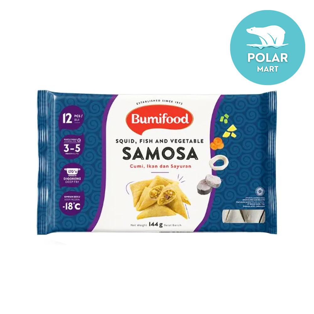 Bumifood Samosa Cumi, Ikan & Sayuran 144 Gram (FROZEN FOOD BANDUNG)