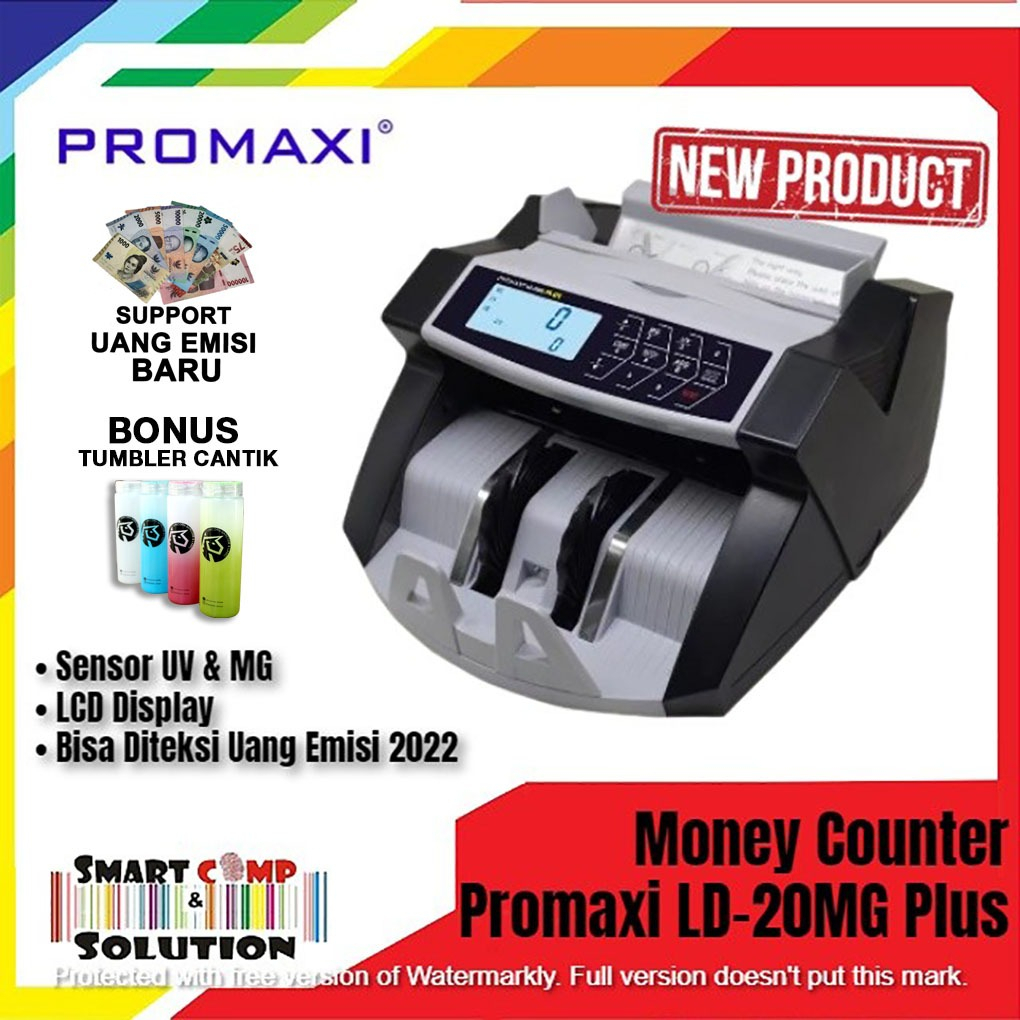 Mesin Penghitung Uang Promaxi LD20MG Plus Money Counter LD 20MG / LD20