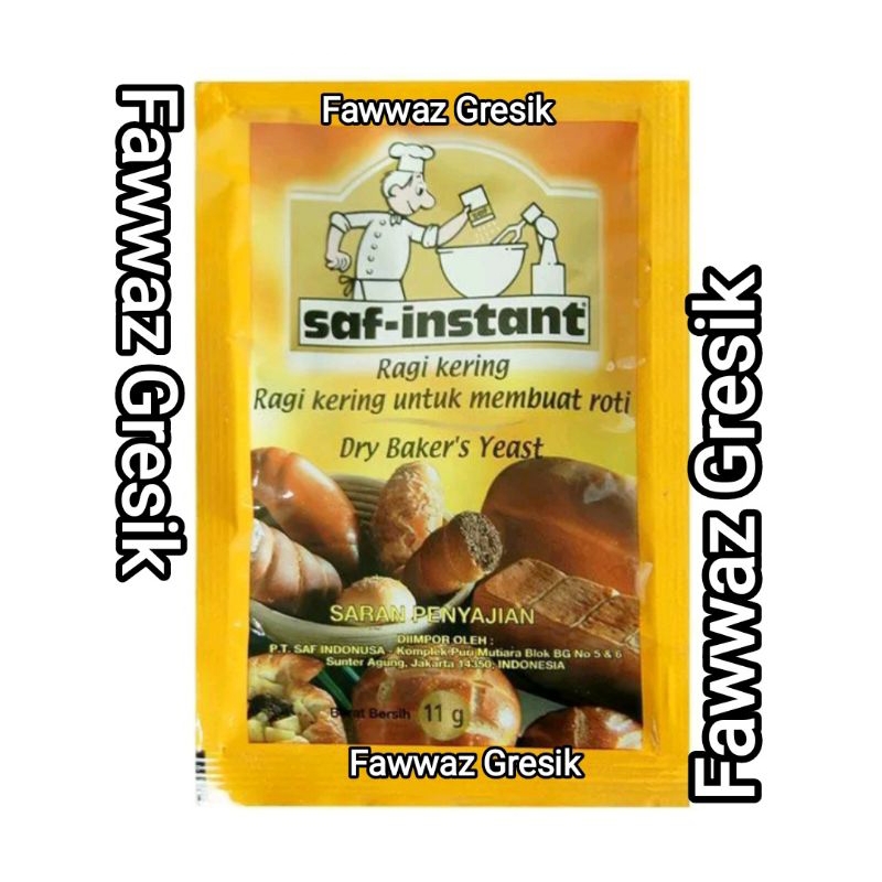 (1pcs) Saf Instan Ragi Sachet 11gr / Ragi Saf Instant Dry Yeast / Gold Label 11 gram