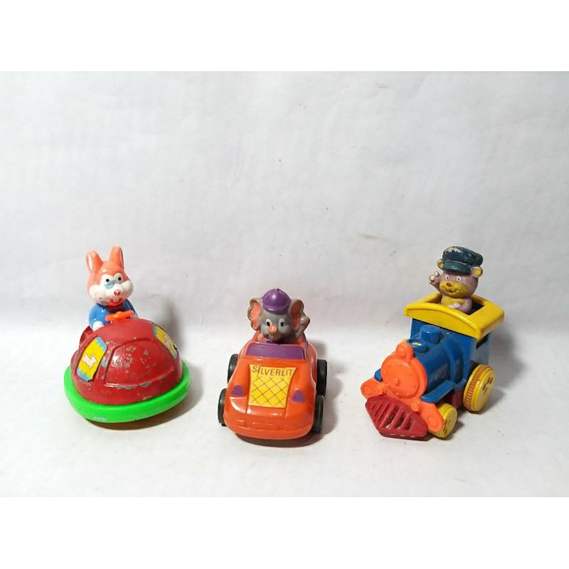 Kereta Lokomotif Locomotive Mobil Elephant Racer Silverlit Train UK Mix Rabbit Car Bombomcar Figure 