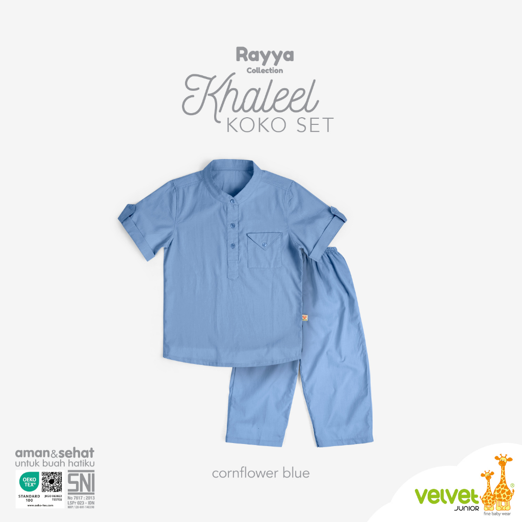 Velvet Junior Baju Anak Rayya Collection Koko Series - Khaleel Koko Set