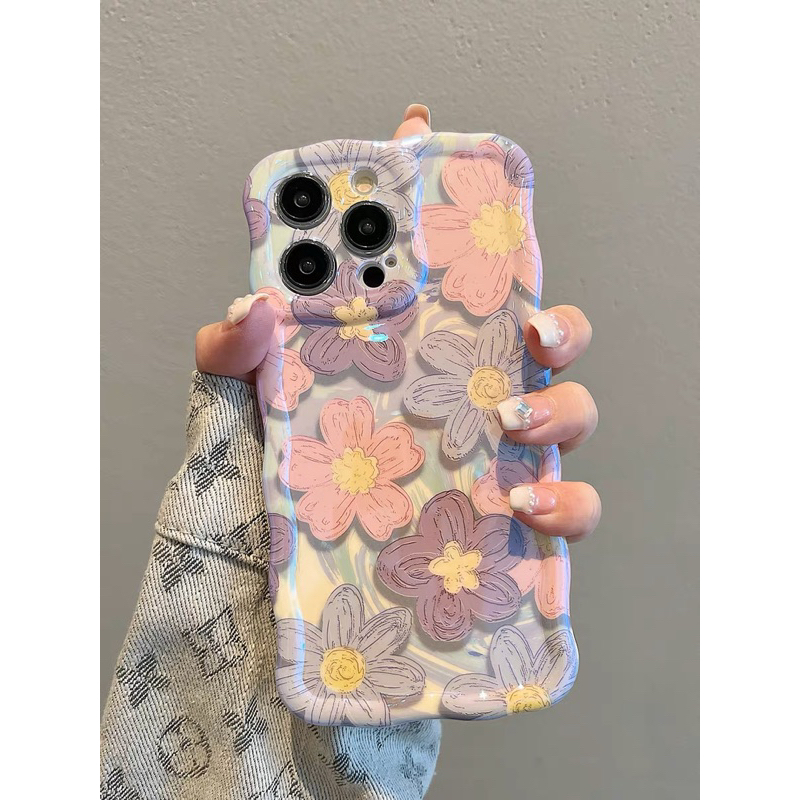 Berry Color Flower Softcase Casing Case HP Lucu iphone XS XS Max XR 11 Pro Max 12 Pro Max 13 Pro Max 14 Pro Max