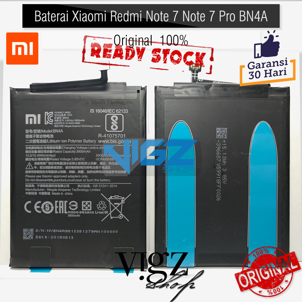 Baterai Xiaomi Redmi Note 7 Note 7 Pro BN4A Original 100%