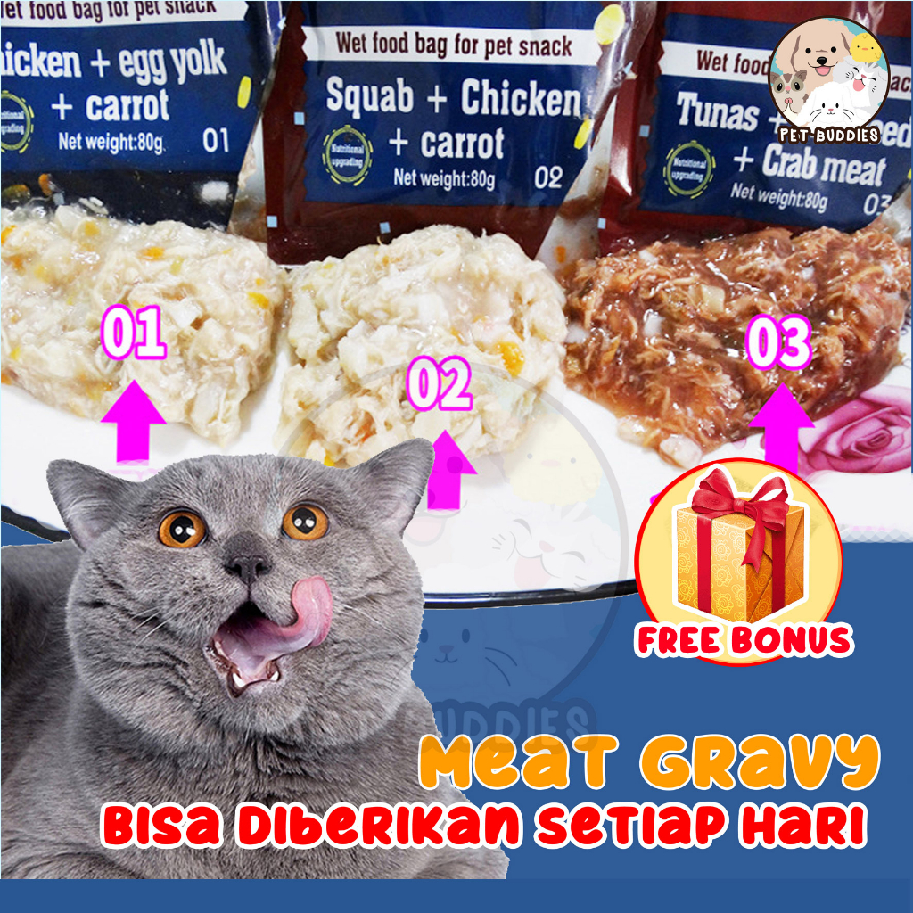 ISHTAR 80g Makanan Basah Kucing dan Anjing Cat and Dog Wet food Snack