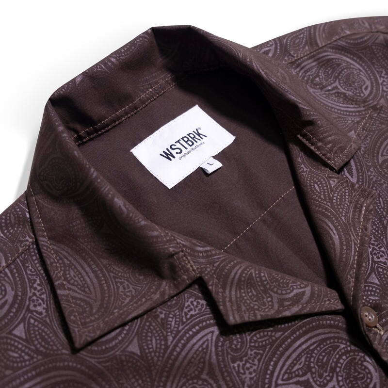 CAVTIC BR - Paisley Open collar shirt / westbrookoriginals