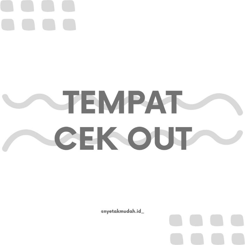 

Tempat Cek Out Pesanan