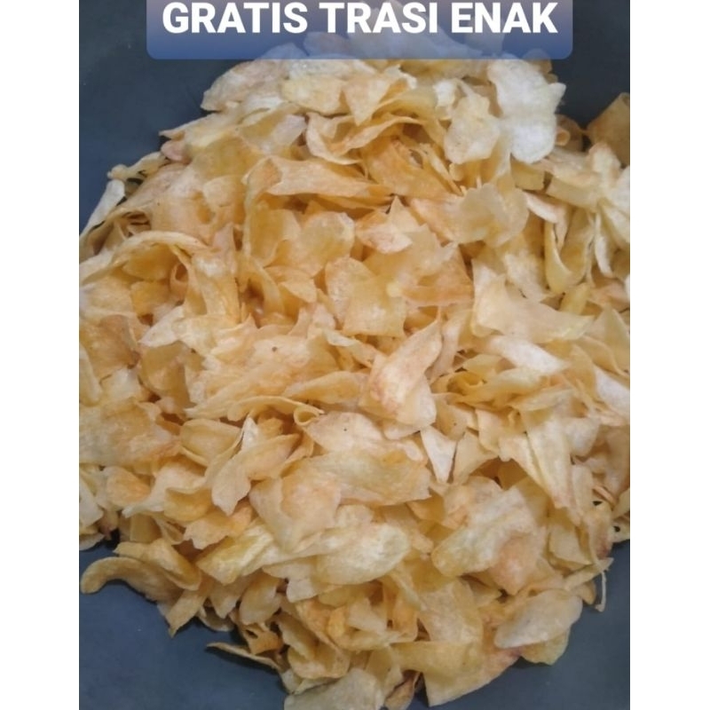 

Keripik Kentang Jagung Bakar Pedas 250 gram ENAK GRATIS Terasi khas Cirebonn
