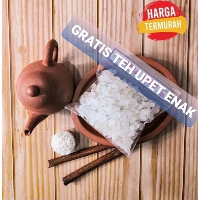 Gula Batu Putih Premium 500gram ENAK GRATIS teh upet khas Cirebonn