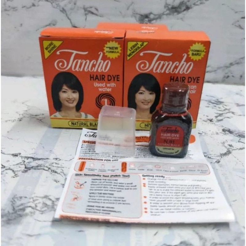 Tancho Bubuk Hair Dye 6gr~Tancho Semir Rambut Original 100%