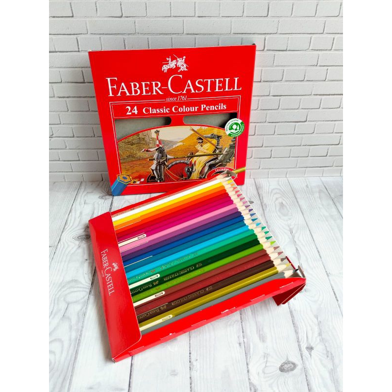 

Pensil Warna FaberCastell Classic Panjang ( perpack 24 warna )