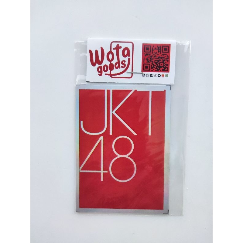 

STICKER HOLOGRAM LOGO MERAH JKT48 - STICKER JKT48 - STICKER IDOL GRUB - STICKER WOTA