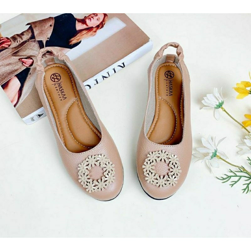 Sepatu Flatshoes Kulit Sapi Wanita