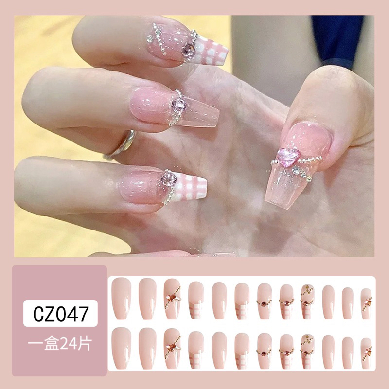 Kuku Palsu 【A137，lem sticker】Nikah Wedding False Nailart Pengantin Tangan