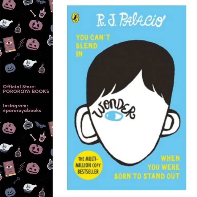 Novel WONDER RJ Palacio ENGLISH Paperback ORIGINAL Import Novel Film Discrimination
