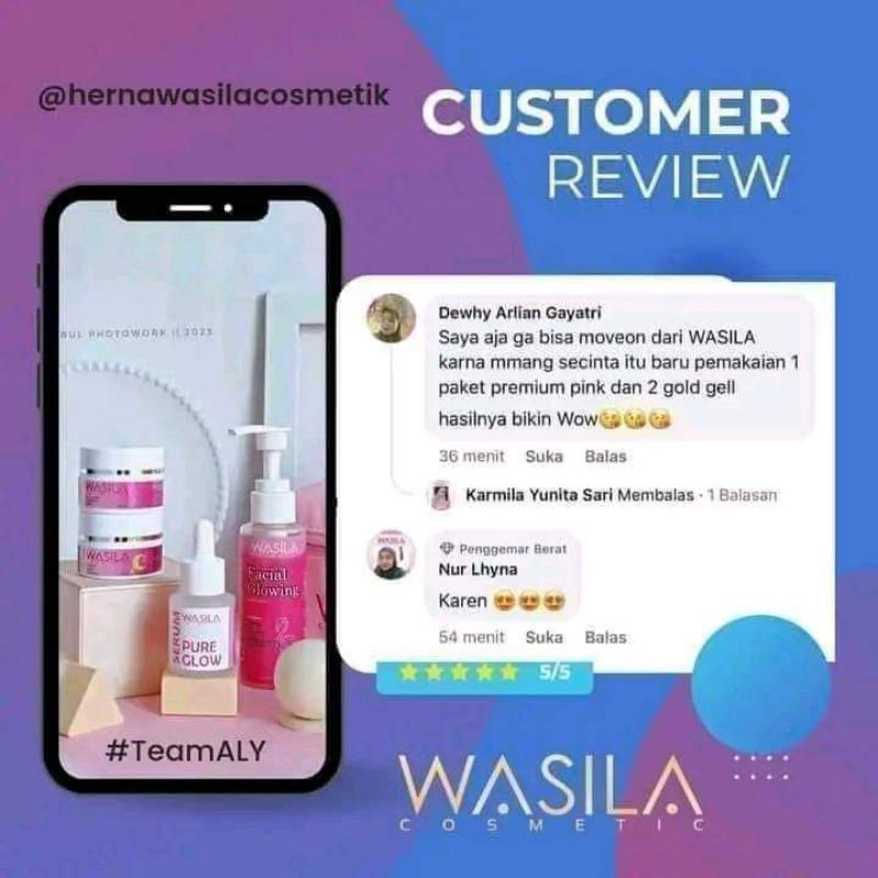 Wasila skincare paket premium produk ORI 100%