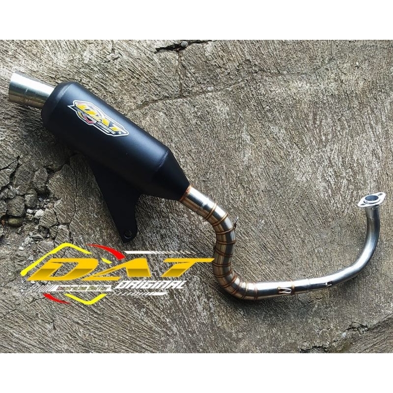 Knalpot kondoman mio,beat,aerox inlet 38mm original DAT