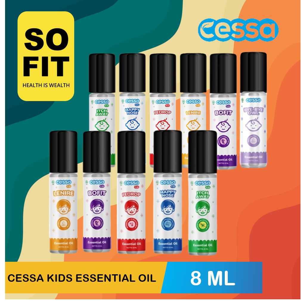 CESSA SERIES BABY KIDS Essential Oil 8ml / Fever Drop Cough Flu Bugs Away Immune Booster