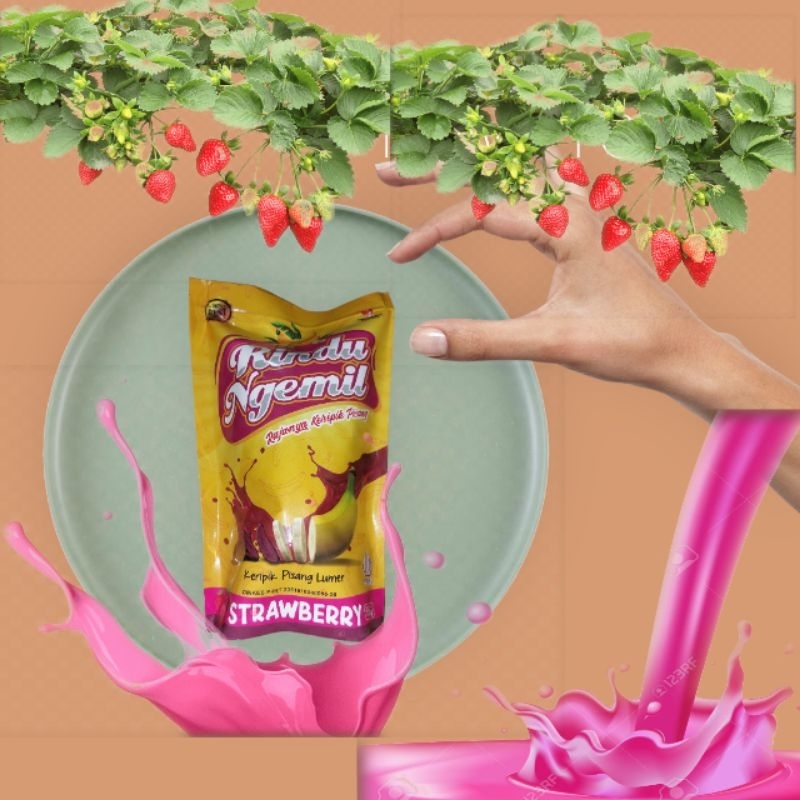 

Keripik pisang stawberry
