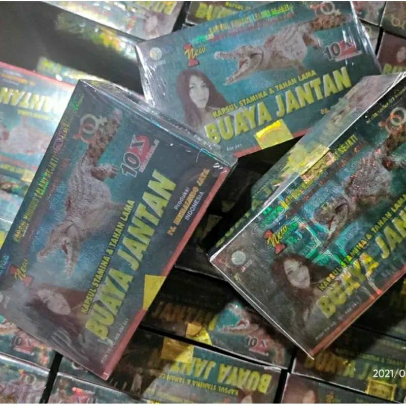 jamu herbal buaya jantan kuat lelaki original dobel stiker