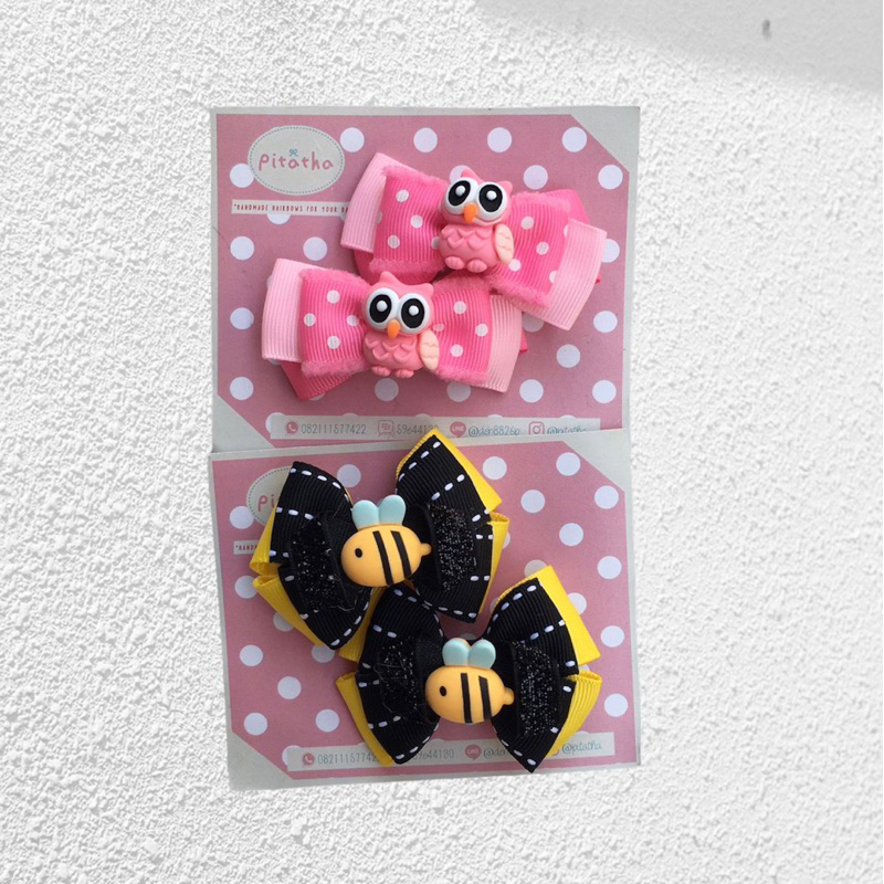 owl bee clip headband bando