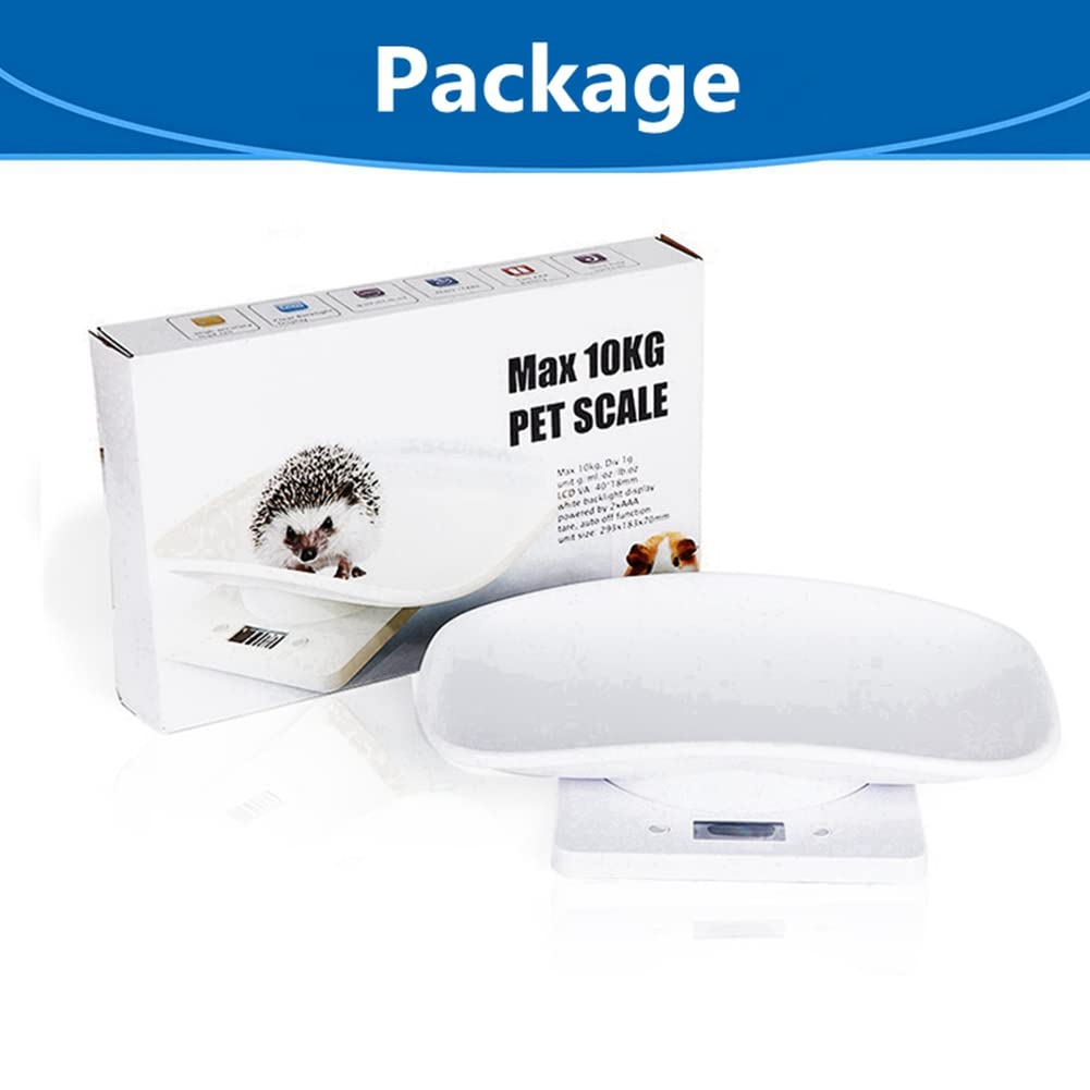 RETATARU. 10KG/1G TIMBANGAN DIGITAL LCD SKALA MULTIFUNGSI TIMBANGAN KUCING ANJING HEWAN PELIHARAAN