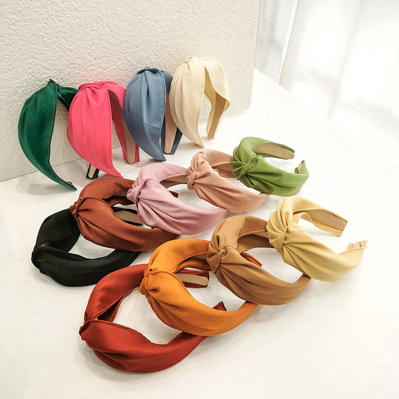 Caliloops Bando Bandana Lebar Polos Korean Headband Wanita Dewasa Mona