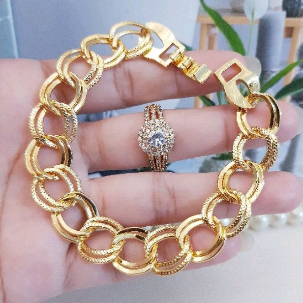 Xuping set perhiasan lapis emas 24k 1608