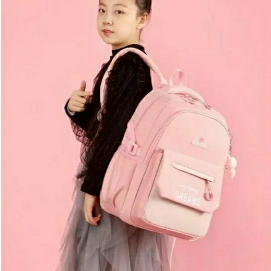 MOEZHA TAS _ Tas Sekolah Anak (MAKING DREAMS) Sekolah Dasar (SD) Smp Sma Tas Kartun Anak Laki dan Perempuan Ransel anak Sekolah Ransel Sekolah Anak Perempuan Tas Sekolah Anak Anti Air Model Korea Import Tebal Tas Ransel Sekolah Anak Perempuan