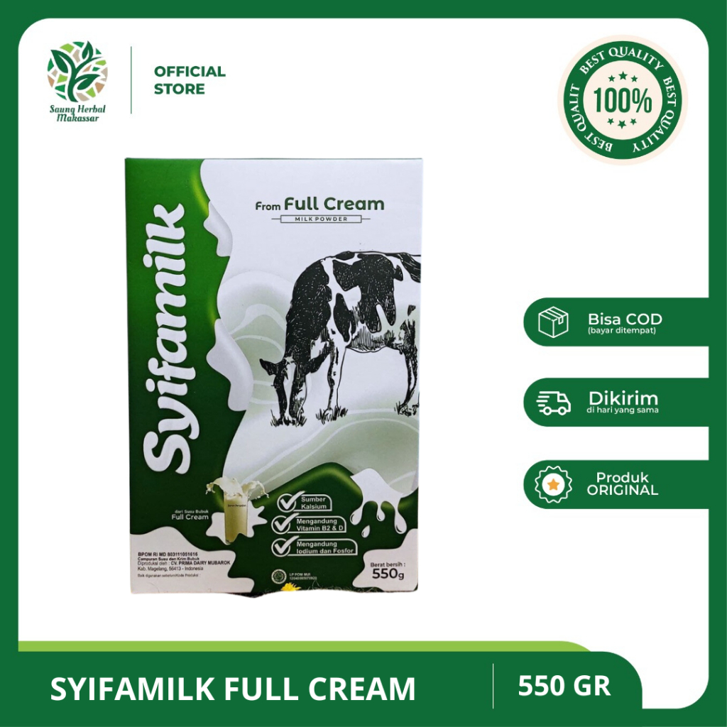 

Syifamilk Susu Full Cream | Susu Penggemuk Badan 550 Gr