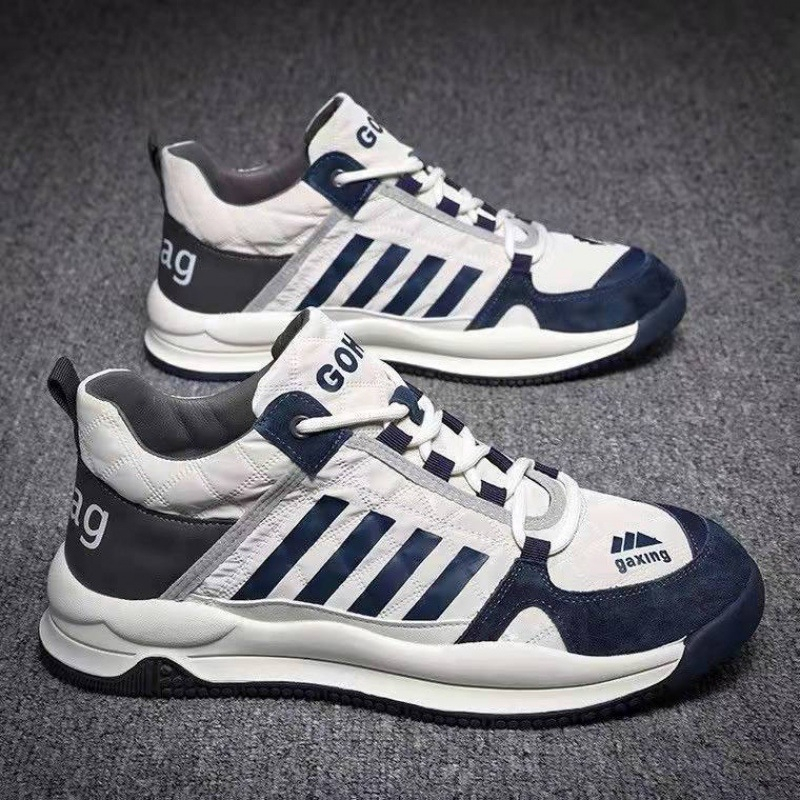 Leedoo Sepatu import Pria Sepatu Sport Pria Jogging Running Shoes Sepatu Kerja Fashion Casual Putih Navy