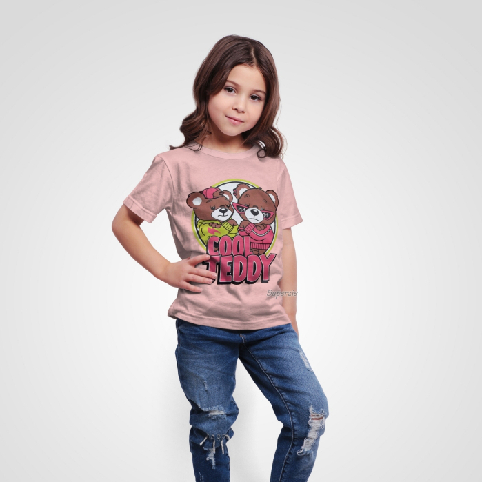 KAOS BONEKA DISTRO ANAK PEREMPUAN COOL TEDDY DUSTY Baju Anak Cewek ABADIGROSIR