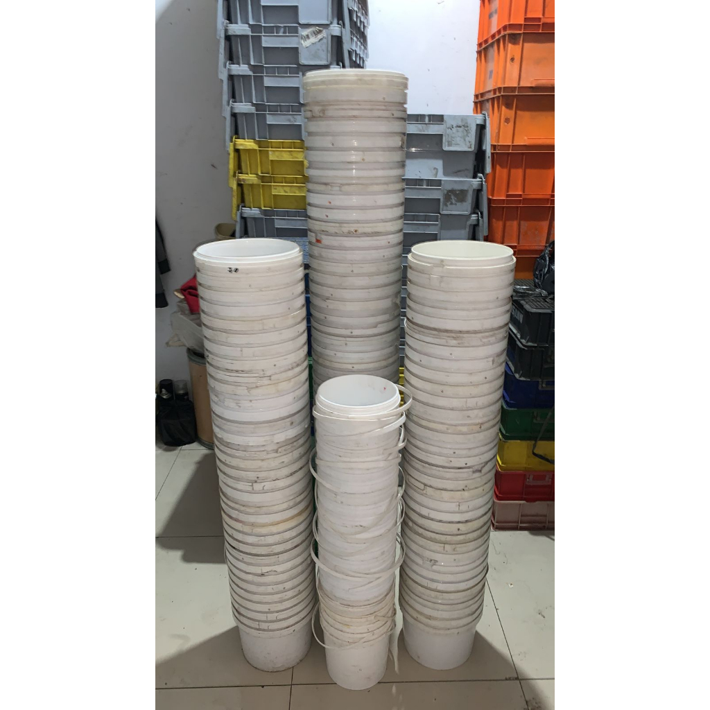 Ember plastik bekas 5kg Pail hidroponik 5kg bekas ember 5kg random