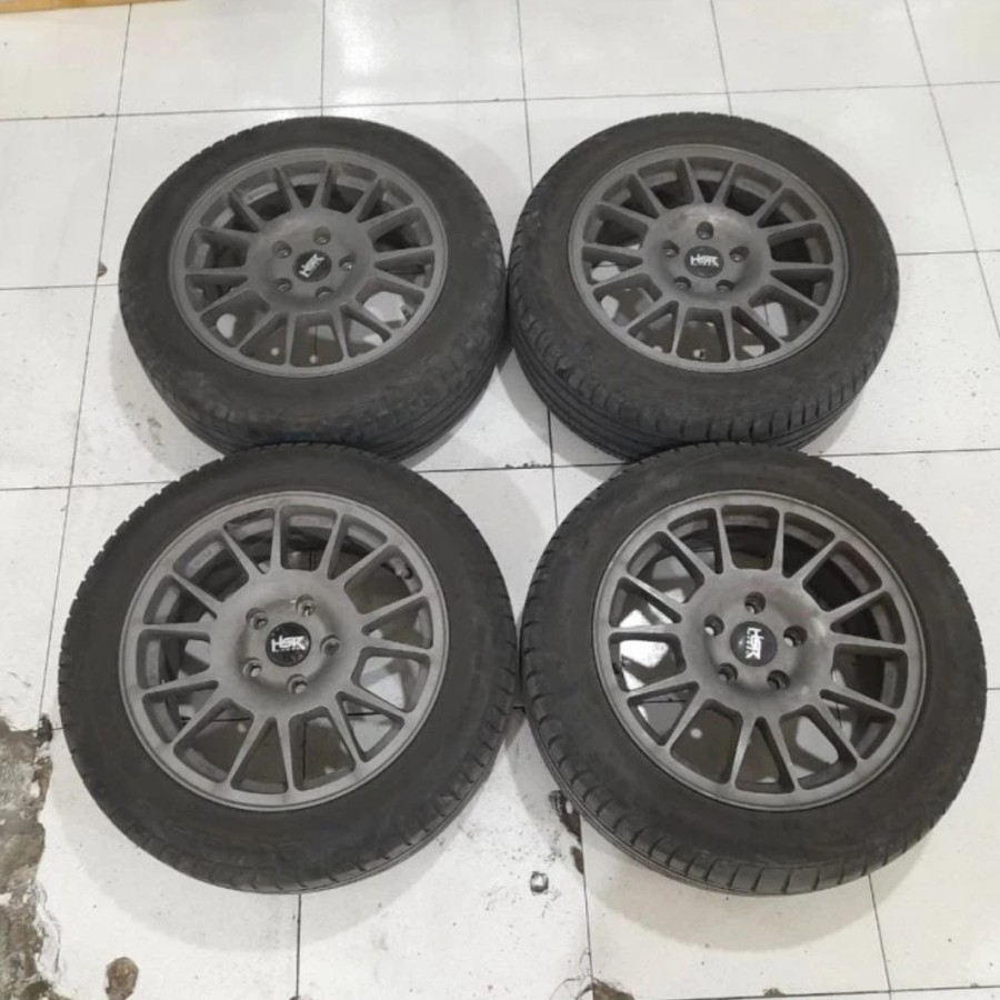 Velg Mobil Bekas Ring 16 Lubang 5 FE02 HSR R16X7 5X114,3 ET42 BAN 225 50 R16