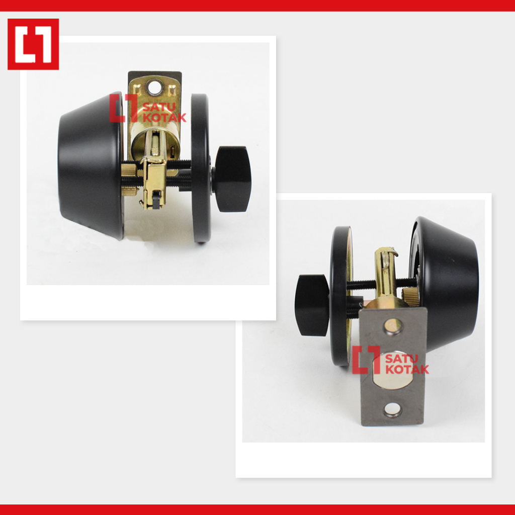 Kunci Deadbolt Tambahan Pintu Door Lock Silinder Knob Stainless Weldom