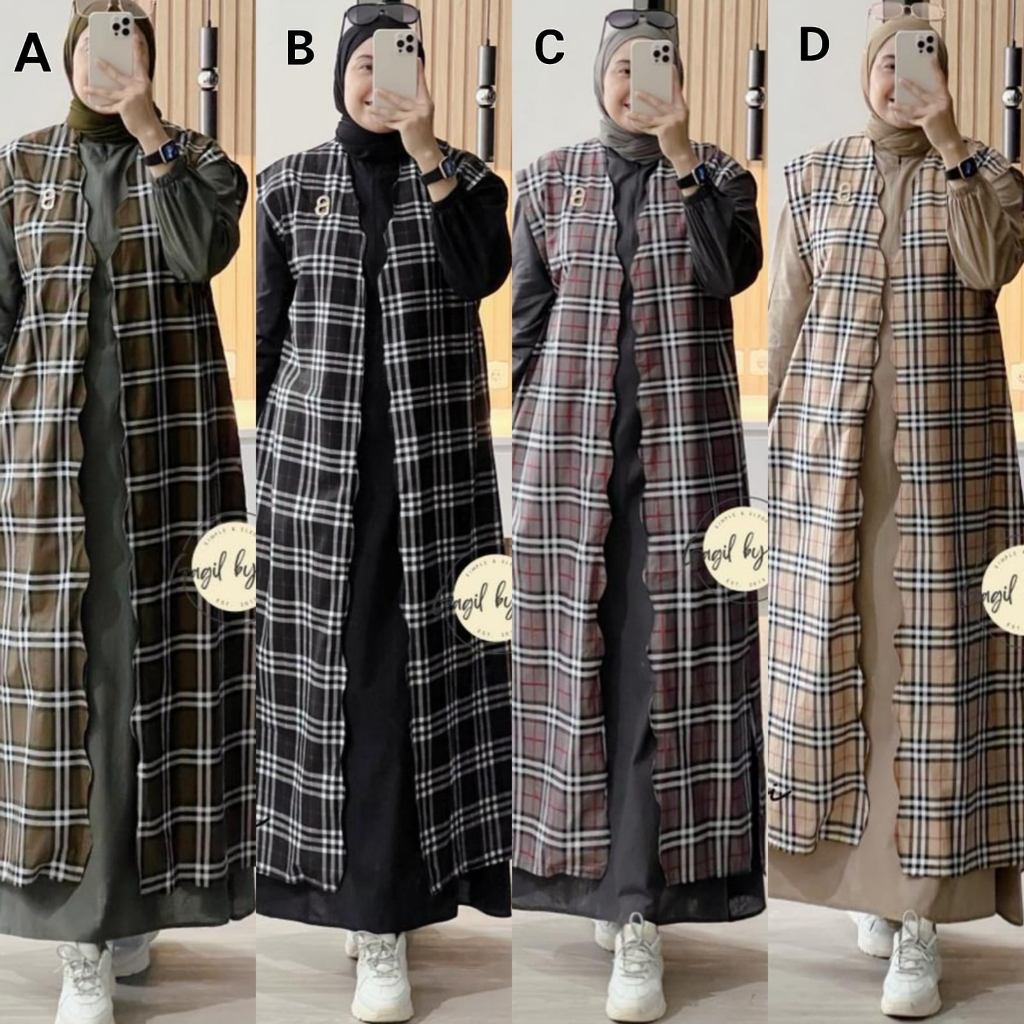 Dress Setelan Syari Wanita Keshwari Premium by Gagil