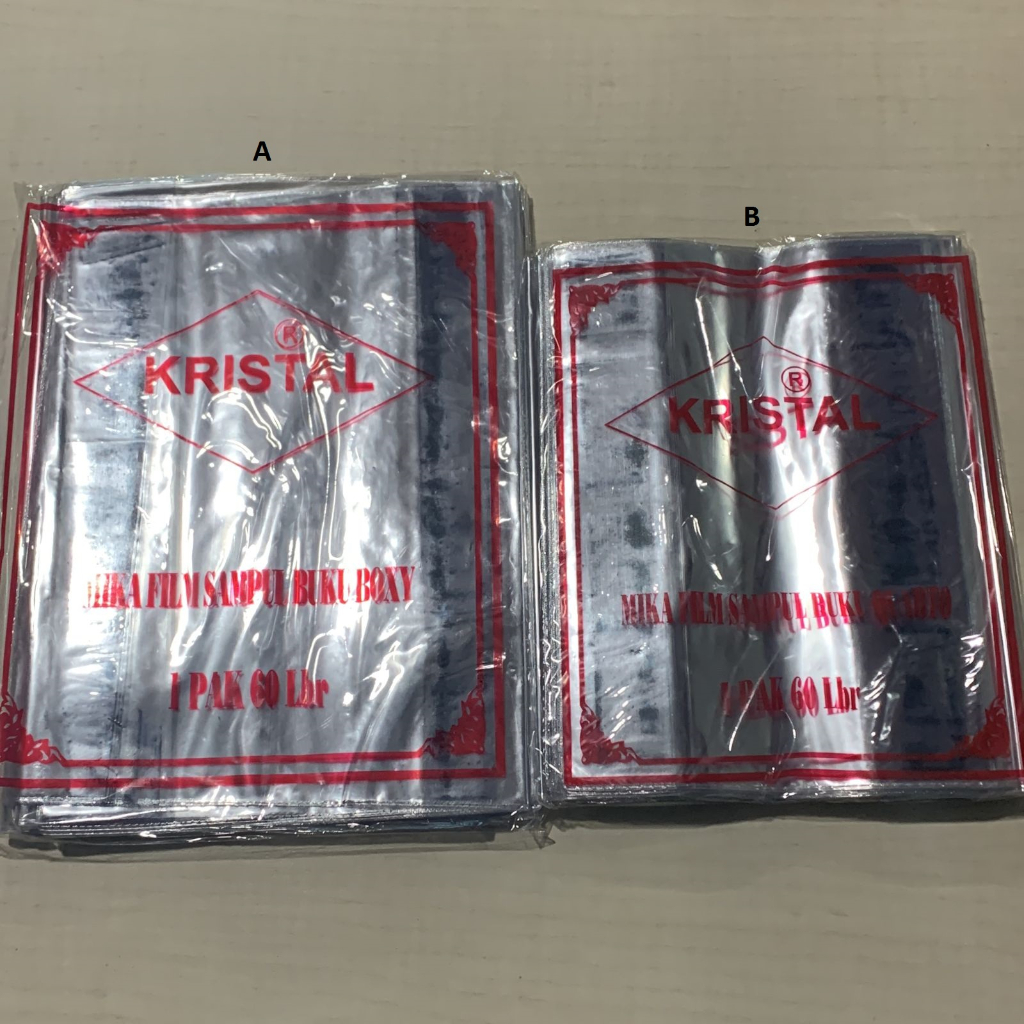 

PLASTIK BUKU JADI KWARTO/BOXY kristal