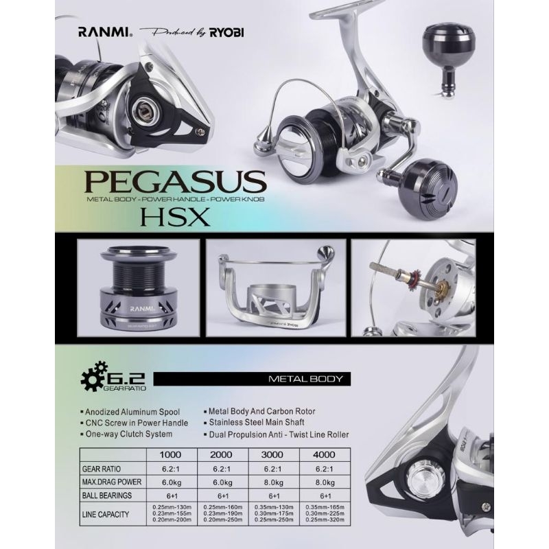 Reel RYOBI RANMI PEGASUS HSX