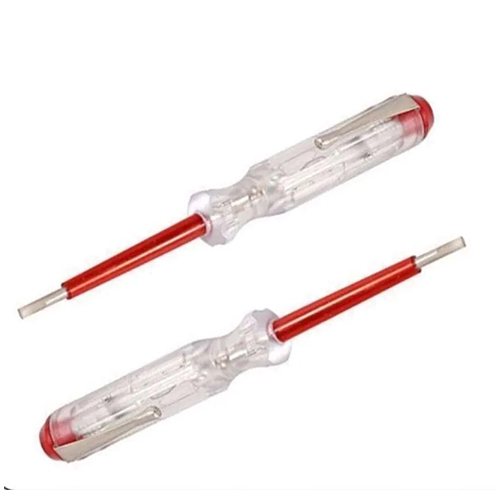 Obeng tespen test pen listrik merah lampu testpen