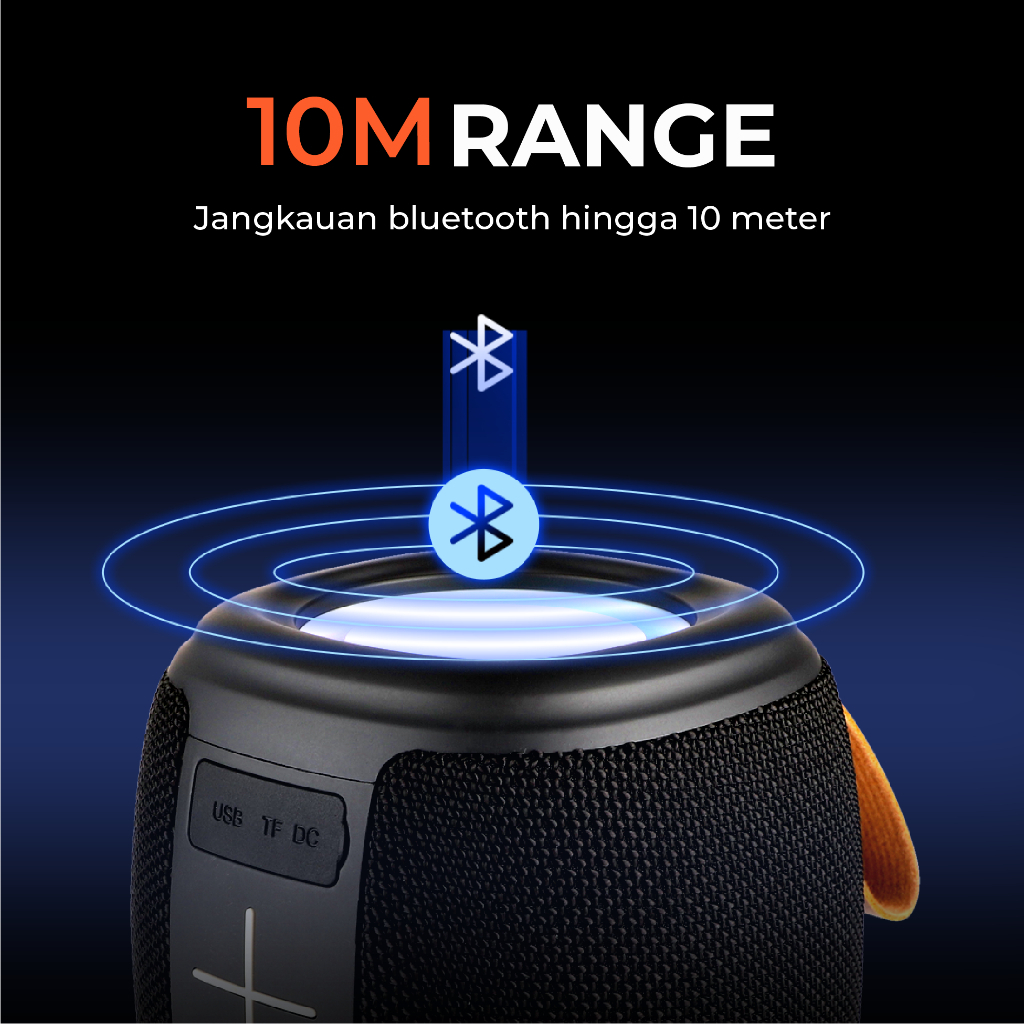 Speaker Bluetooth Jertech 5.1 VN130 RGB Light LED Suara Extra Bass - XOBOX
