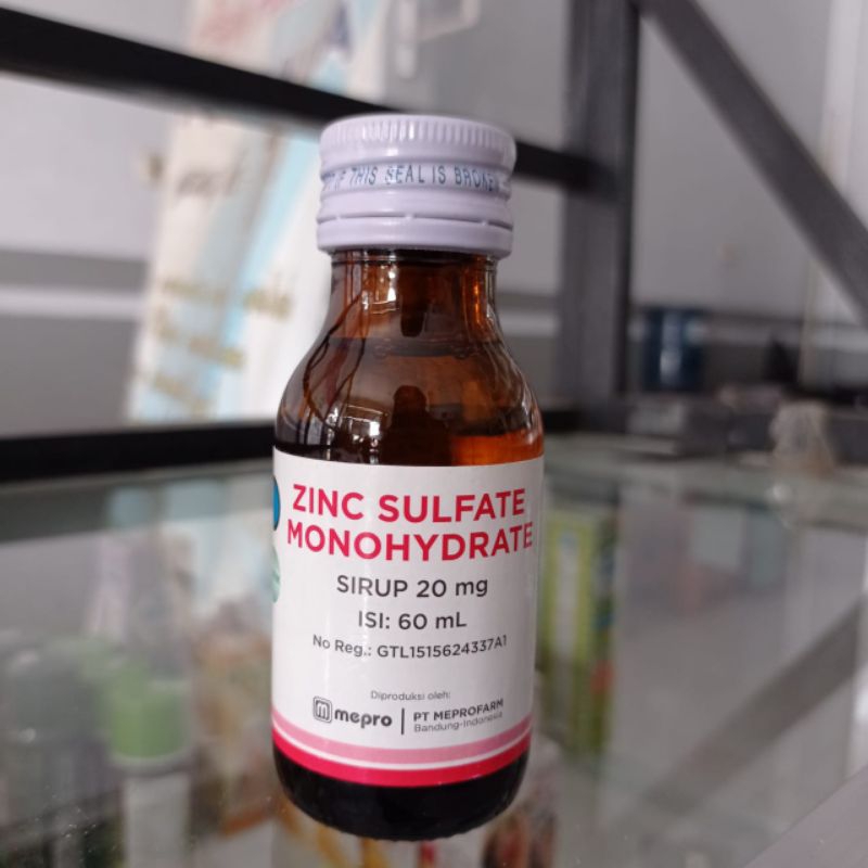ZINC SULFATE MONOHYDRATE SIRUP 60 ML ll PT. MEPRO