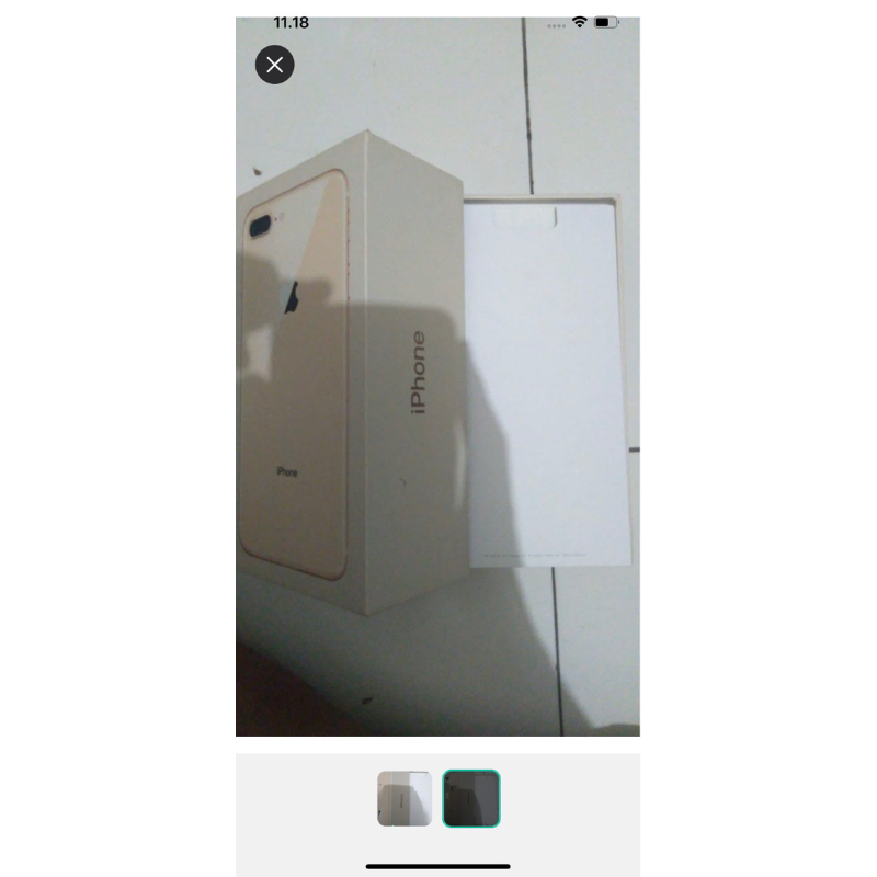 Dus box iphone 8+ 64gb Rose gold ori