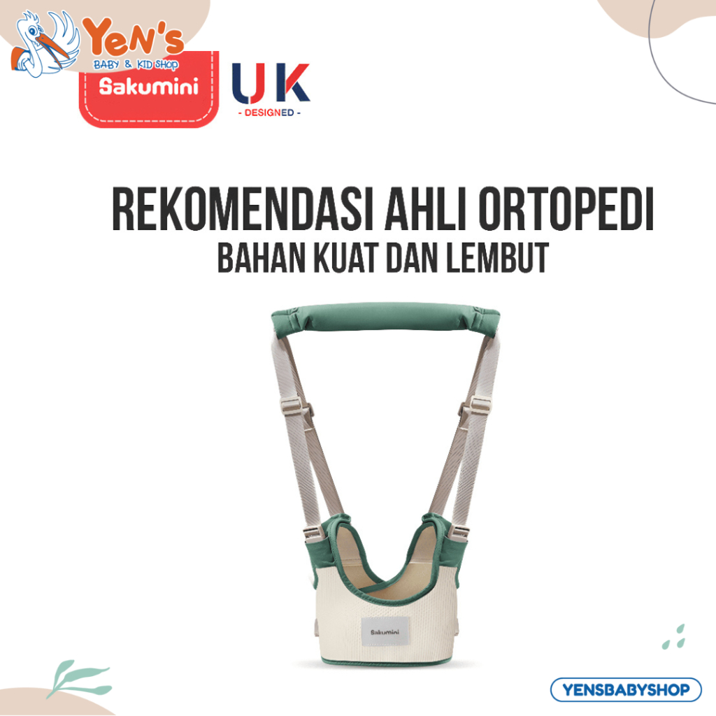 Sakumini Alat Bantu Belajar Jalan Bayi Baby Walking Assistant Belt