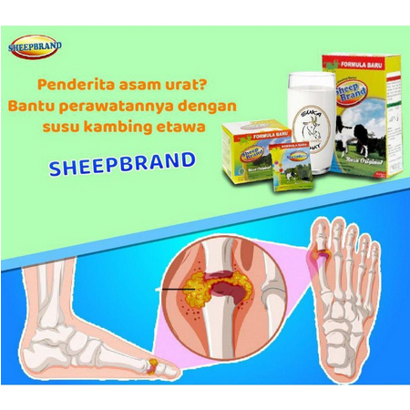 Sheepbrand Susu Kambing Etawa | 1 Kotak 10 Sachet 200 Gram