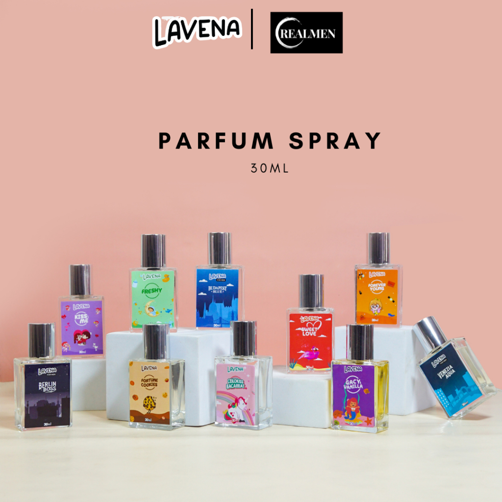 LAVENA EAU DE COLOGNE PARFUM PRIA WANITA | LAVENA FOR MEN PARFUM PRIA 30ML (BPOM)
