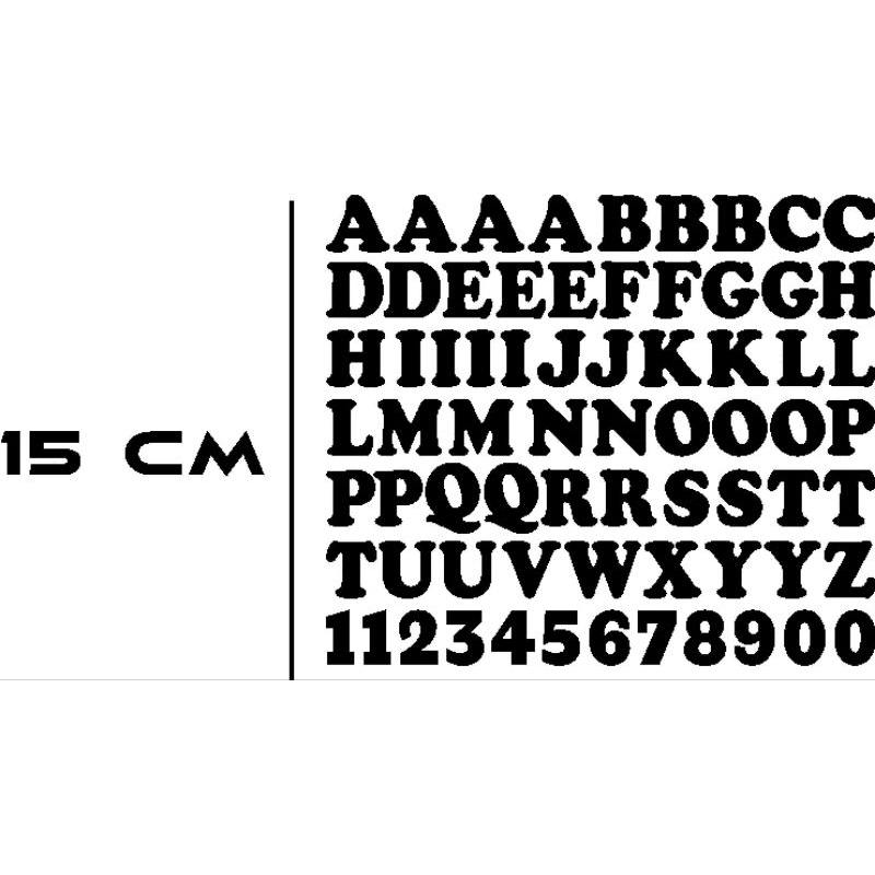 HURUF ABJAD / STIKER ABCD