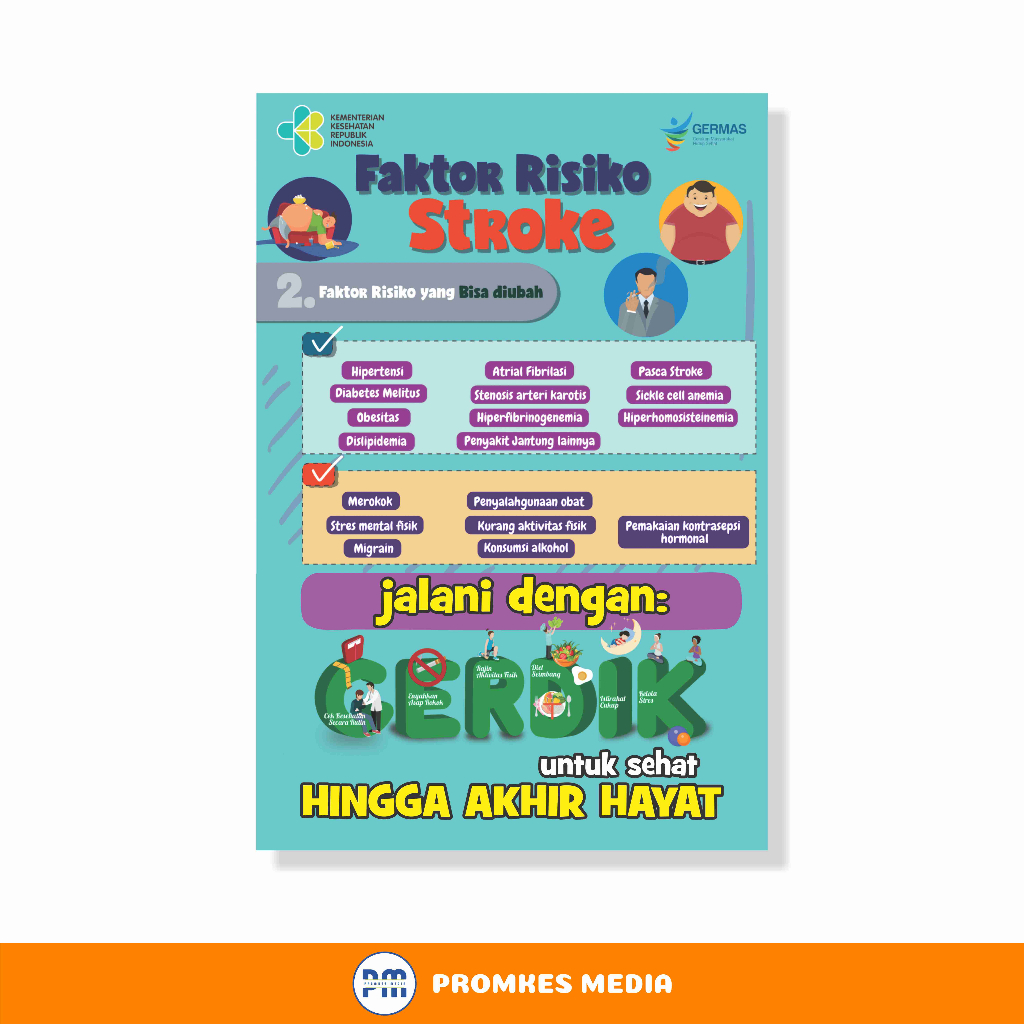 

Poster Kesehatan, Faktor Risiko Stroke