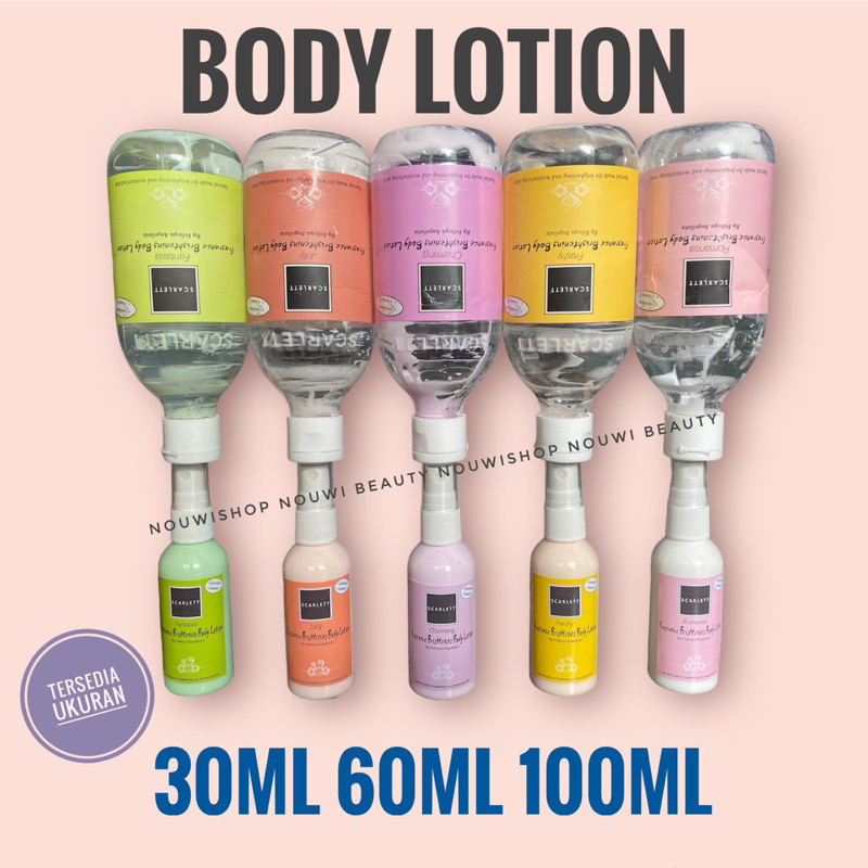 Scarlett Brightening Body Lotion Mini Travel | Skarlet tester share jar