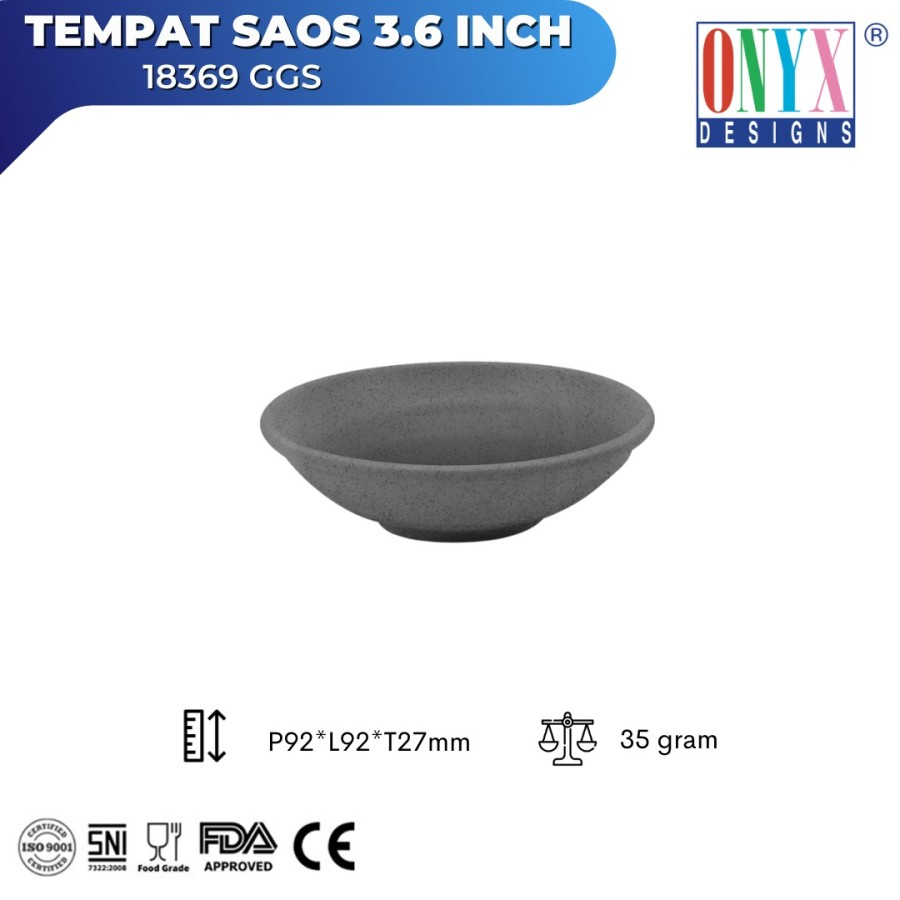 Onyx Melamine Sauce Dish Piring Saus Sambal Cosmic 3.5Inch 18369 isi 6