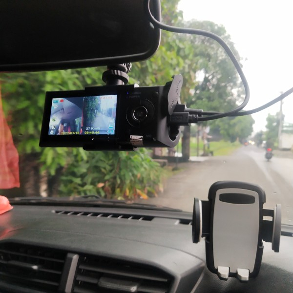 Dashcam Mobil Depan Belakang Kamera Mobil dash cam Camcorder Dual Lens Full HD 1080P JS142