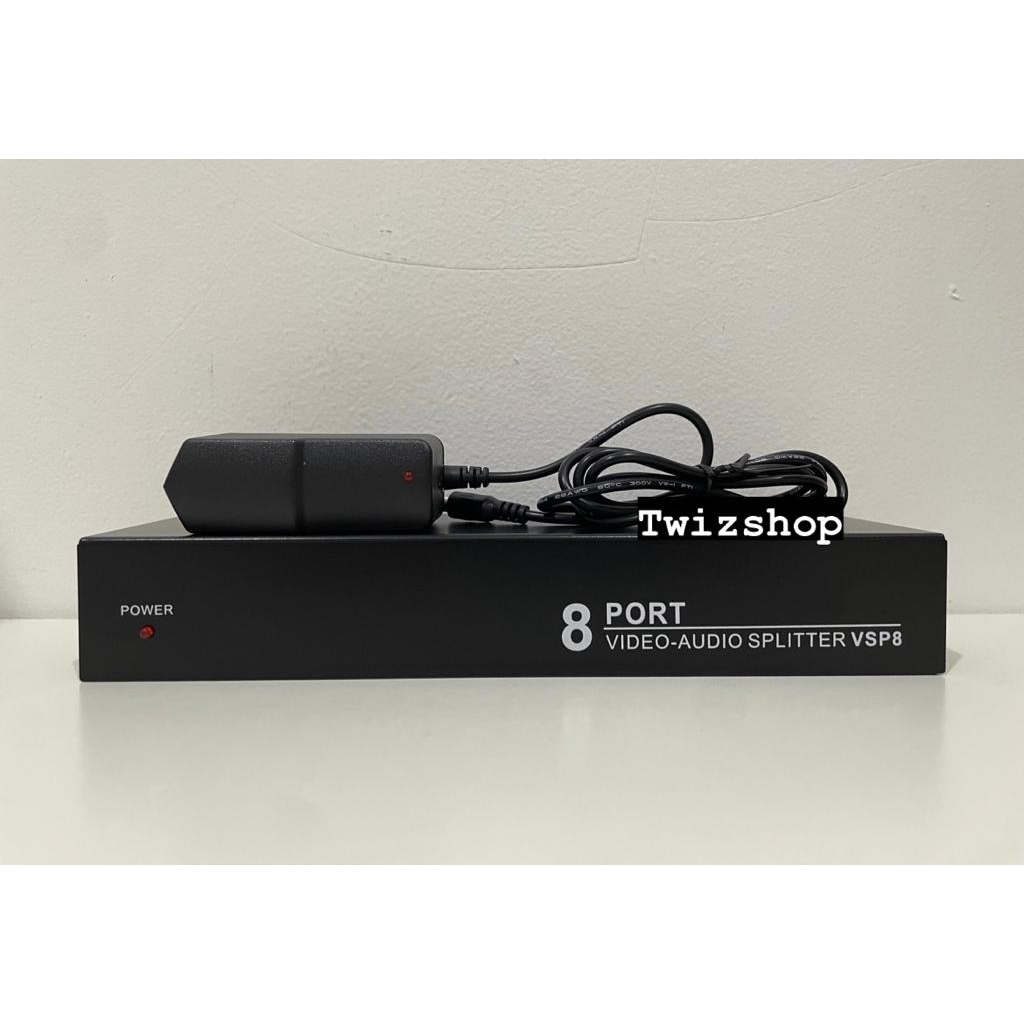 Splitter Distribution AV 108 / Splitter RCA 8 Port Audio Video